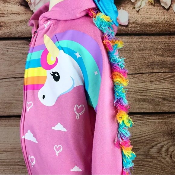 SOLD 🛍️ Nickelodeon JoJo Unicorn Hooded Jacket - Picture 5 of 11